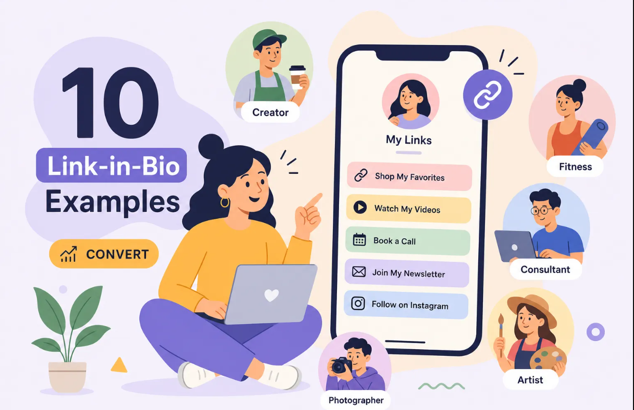 10 Link-in-Bio Examples That Convert Across Every Niche